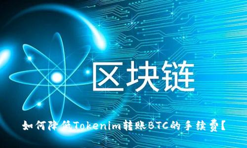 如何降低Tokenim转账BTC的手续费？