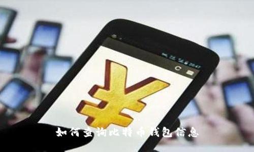 如何查询比特币钱包信息