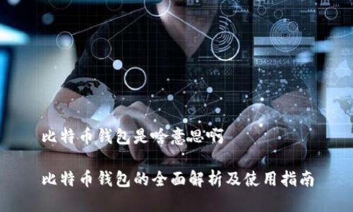 比特币钱包是啥意思啊

比特币钱包的全面解析及使用指南