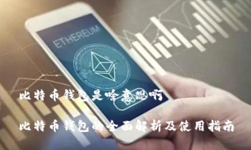 比特币钱包是啥意思啊

比特币钱包的全面解析及使用指南